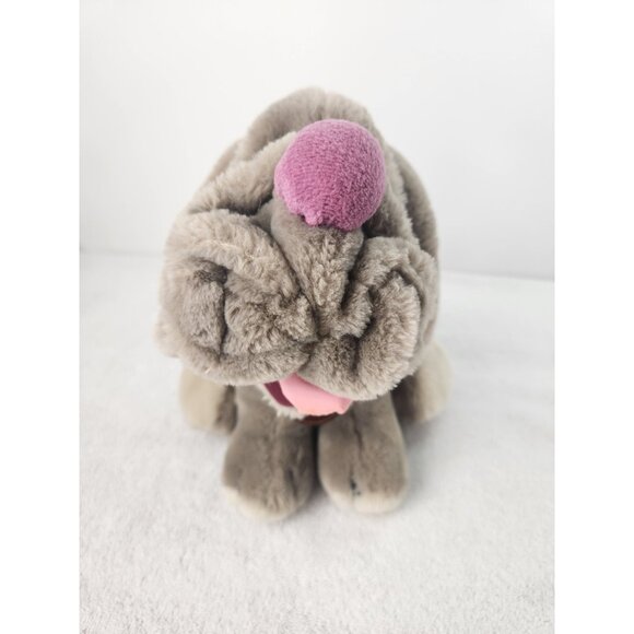 Vintage Wrinkles Dog Plush Stuffed Animal Ganz Bros 1984 80s Beige 354078 - Picture 6 of 11